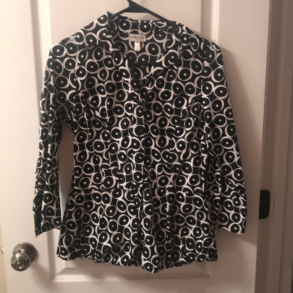 Harve Benard Small black white top